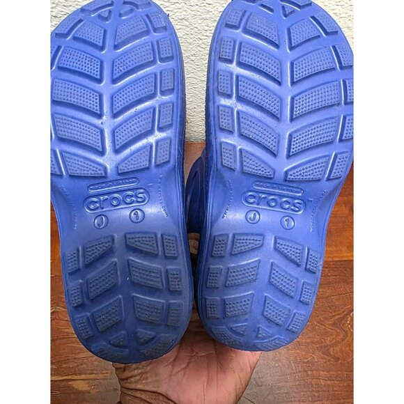 Crocs Blue Kids Handle It Waterproof Rain Boots Size J1 - Picture 4 of 6